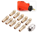 Pikkukuva 2 / 8: 10/11 kpl miniporan istukka, halkaisija 0,5-3,2 mm messinkiistukka gold +11pcs