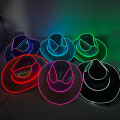 Pikkukuva 5 / 8: Disco Luminous Cowboy Hat Hehkuva Light Bar Cap Blue