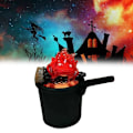 Miniatyrbillede 2 af 8: Flamme Natlampe Halloween Flamme Lampe Atmosfære Lampe A