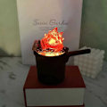 Miniatyrbillede 7 af 8: Flamme Natlampe Halloween Flamme Lampe Atmosfære Lampe A