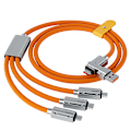 Pikkukuva 7 / 8: USB A - USB C -kaapeli 90 asteen supernopea latauskaapeli Black