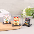 Miniatyrbillede 3 af 8: Solar Powered Lucky kat vinkende arm Vinkende ornamenter indretning White