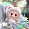 Miniatyrbillede 5 af 8: Baby Three Billionaire Lucky Cat Series Blind Box Legetøj Mystery 1pc random