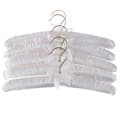 5 st 38 cm vit satin vadderad topphängare Klädkappa Brud White