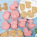 Miniatyrbild 4 av 8: 8st Form Cookie ters Stämpel Press Bakverktyg