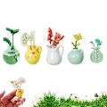 Miniatyrbillede 1 af 8: 5/6/8 STK. Keramisk Vase Køleskabsmagnet Mini Blomsterarrangement A3