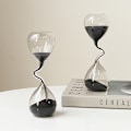 Miniatyrbild 2 av 7: Svart timglas, modern stil, heminredning one size