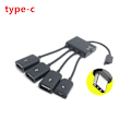 Pikkukuva 5 / 5: 4-porttinen Micro USB 2.0 HUB 4-IN-1 OTG-keskittimen power A