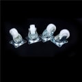 Miniatyrbilde 2 av 5: 4stk 10kg Universal svingbare hjul 1" Hjul Hjul Hvit PP Ny as the picutre