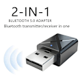 Miniatyrbillede 1 af 6: USB Bluetooth 5.0 Sendermodtager Trådløs o Adapter