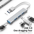 Pikkukuva 4 / 8: 4-porttinen USB 3.0 -keskitin USB keskitin High Speed ​​Type C -jakaja A1