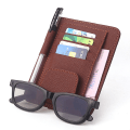 Miniatyrbillede 7 af 8: Bil Solskærm Organizer Multi-Pocket Opbevaring Solbriller Holder Black