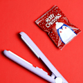 Miniatyrbilde 5 av 5: 100 stk Santa Cookie Hot Seal poser for godteri kjeks emballasje transparent
