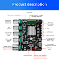 Miniatyrbillede 5 af 5: Power Amplifier Board Bluetooth 5.0 o Stereo Subwoofer