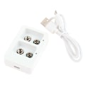 Miniatyrbillede 2 af 5: 1Pc 2 Slots 9V Smart Hurtig batterioplader
