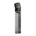 Miniatyrbillede 1 af 5: 1 Stk Gentelman Barber Styling Metal Kam Værktøj Rustfrit Stål