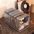 Miniatyrbillede 2 af 7: CD Disk Rack Desktop Disk Sort Vinylplade Magnetbåndsdispenser 1PC