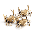 Pikkukuva 2 / 5: 1 PC Messinkirapu Pieni Patsas Ornamentti Figurine Decora