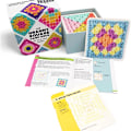 Miniatyrbillede 4 af 8: 50 stk./æske Mix Match Design Granny Square Kortdæk Strikning 50pcs/box