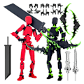 Miniatyrbild 3 av 8: 1 set Lucky 13 figurer robotleksaker rörlig 3D-utskriftsdocka A3