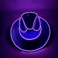 Disco Luminous Cowboy Hat Hehkuva Light Bar Cap Purple