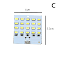 Miniatyrbillede 1 af 5: LED belysningspanel USB mobillys nødlys nat C