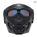 Miniatyrbillede 1 af 7: Motorcykel Goggles Mask Vindtæt Skull Motocross Goggles A3