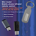 Miniatyrbillede 2 af 8: Type C Interface Smart App Control Telefon fjernbetjeningsadapter Silver