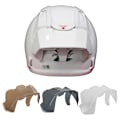 Miniatyrbillede 3 af 8: 1 Stykke Motorcykel Bageste Trim Hjelm Spoiler Til RX7X RX-7X VZ-R Gray