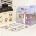 Pikkukuva 4 / 7: Läpinäkyvä Desktop Storage Box House kynäpidikkeen organizer Coffee