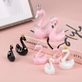Miniatyrbillede 4 af 5: 1 par Resin Swan Statue figurer Swan Cake Topper Skulptur White