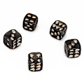 Miniatyrbillede 1 af 8: 5 stk. Skelet Terninger  Nyhed Dekorativt Ornament 6 Sidet D6 Terning A2