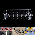 Miniatyrbillede 2 af 5: 21-hullers akrylkage slikkepind Display Stand Holder