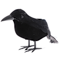 Miniatyrbillede 2 af 5: Halloween Black Crow Rekvisitter Realistisk Raven Uhyggelig fjerbeklædt Cro as the picutre
