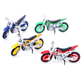 Miniatyrbillede 4 af 8: Eventyrsimuleret legeret motorcykelmodellegetøj til børn Red