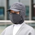 Pikkukuva 3 / 5: Talven lämmin paksu tekoturkis Bomber Hat cap Black