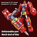 Miniatyrbilde 1 av 8: Transformer Toy Pen Deformerbar Pen Robot Deformasjonsgaver A3