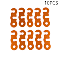 Miniatyrbillede 1 af 5: 10 stk. Campingteltsnor Reb Spændere Fastener Kit Orange 10 PCS