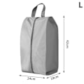 Miniatyrbillede 1 af 7: Støvtæt Vandtæt Sko Opbevaringstasker Nylon Sko Taske Gray L