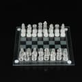 1sett Craft Crystal Glass Chess Set Anti-broken sjakkspill