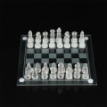 Pikkukuva 1 / 8: 1Set Craft Crystal Glass Chess Set Murtumaton shakkipeli