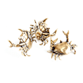 Pikkukuva 3 / 5: 1 PC Messinkirapu Pieni Patsas Ornamentti Figurine Decora