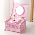Miniatyrbillede 3 af 8: Klassisk Roterende Danser Ballerina Music Box smykker Organizer Red