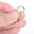 Miniatyrbillede 4 af 5: 10PC Sølv drejelige Trigger Clips Snap Lobster Clasp Hook Bag Ke