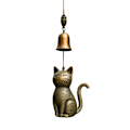Miniatyrbillede 1 af 8: Kat Vindspil Unik Kat Haveindretning Udendørs Kat Statue Tema Style5