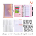 Pikkukuva 1 / 8: A6 nahkaiset Budget Binder -muistikirjan muistikirja-kirjekuoret A1