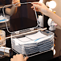 Pikkukuva 2 / 8: Desktop Storage Box Cosmetics läpinäkyvä kori Clear