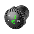 Miniatyrbillede 1 af 5: Automotive Bilbåd Motorcykel Touch Digital Ur Display Værktøj Green