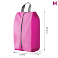 Miniatyrbillede 1 af 7: Støvtæt Vandtæt Sko Opbevaringstasker Nylon Sko Taske Pink M