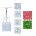Miniatyrbild 5 av 5: 1Set Flower Mooncake Form Festival DIY Hand Pressure Fondant C